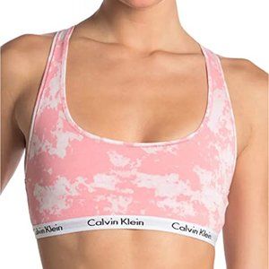 Calvin Klein Carousel Unlined Bralette in Morongo Clouds Pink